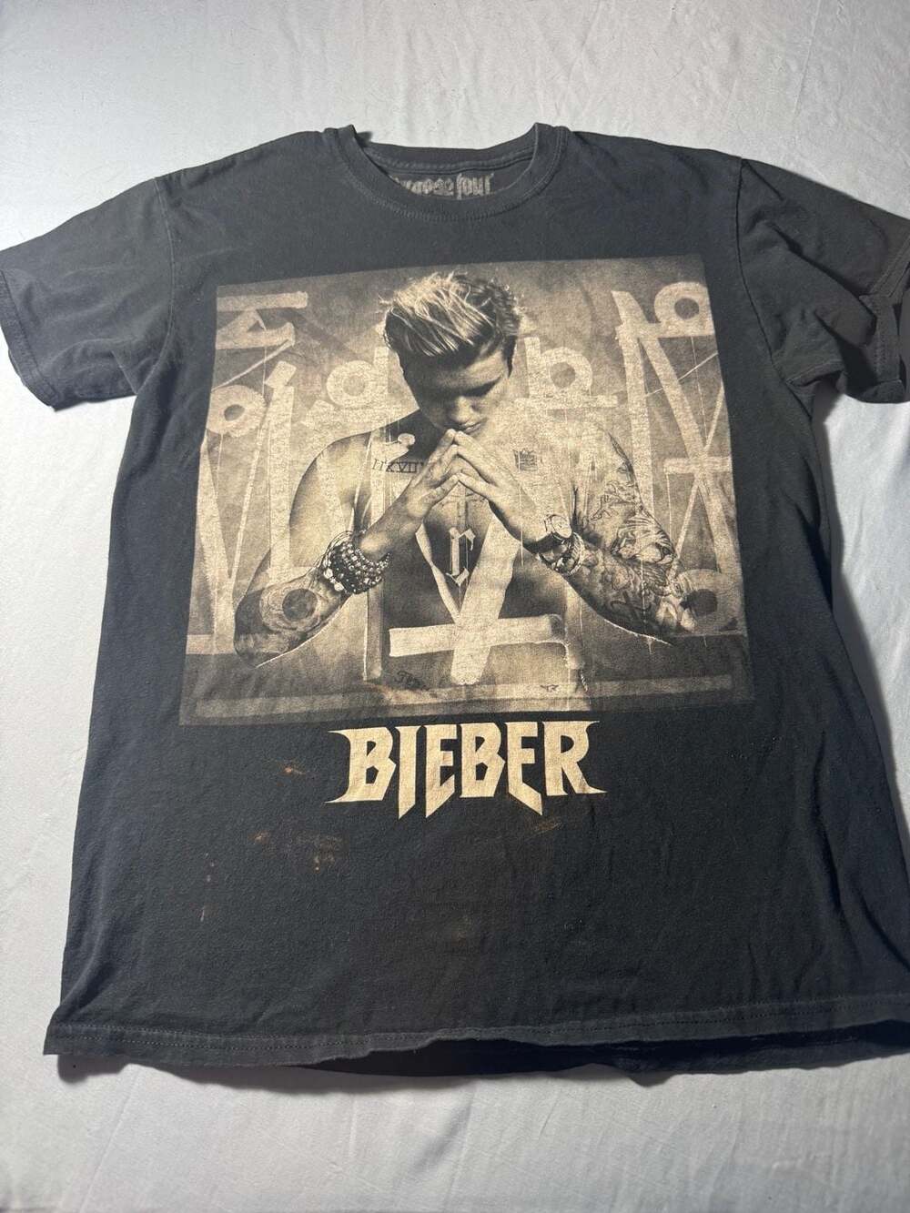 Purpose Tour Merchandise Justin Bieber Size M Black T-Shirt